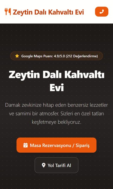 Zeytin Dalı Kahvaltı Evi örnek sitesi